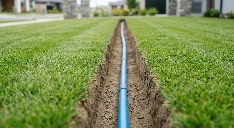 Trenchless water line replacement in Halton Hills